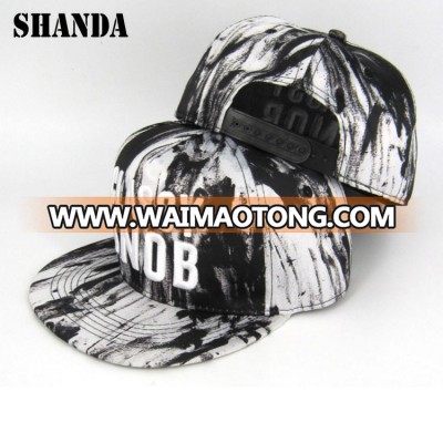 china manufacture 100% acrylic funny clip custom 3d embroidery tie dye snapback hats